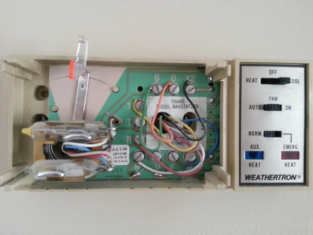 trane weathertron thermostat wiring diagram