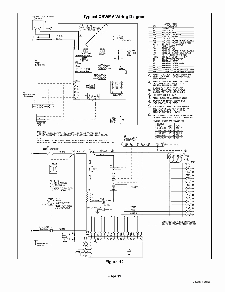 trane wiring diagram 4eb