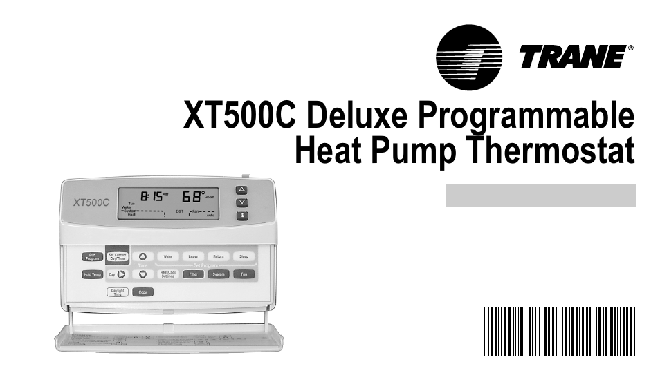 trane xt500c thermostat wiring diagram