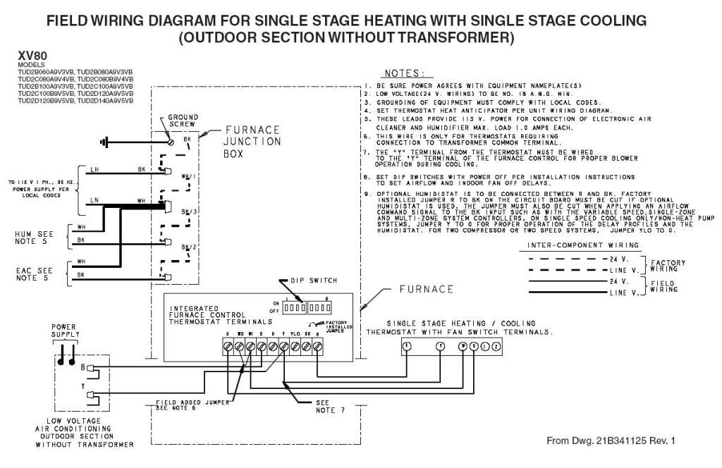 trane xv80 wiring diagram