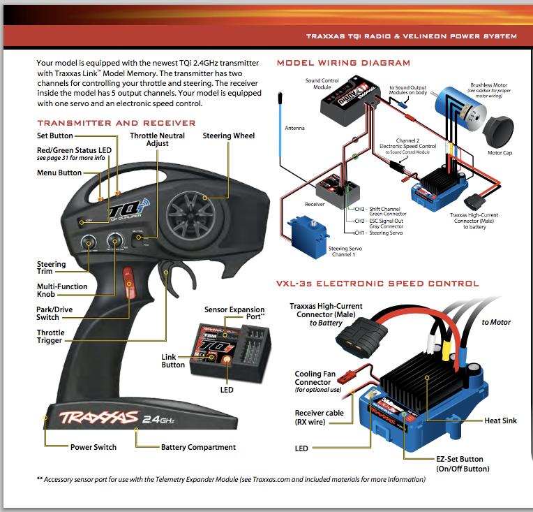 traxxas revo wiring diagram