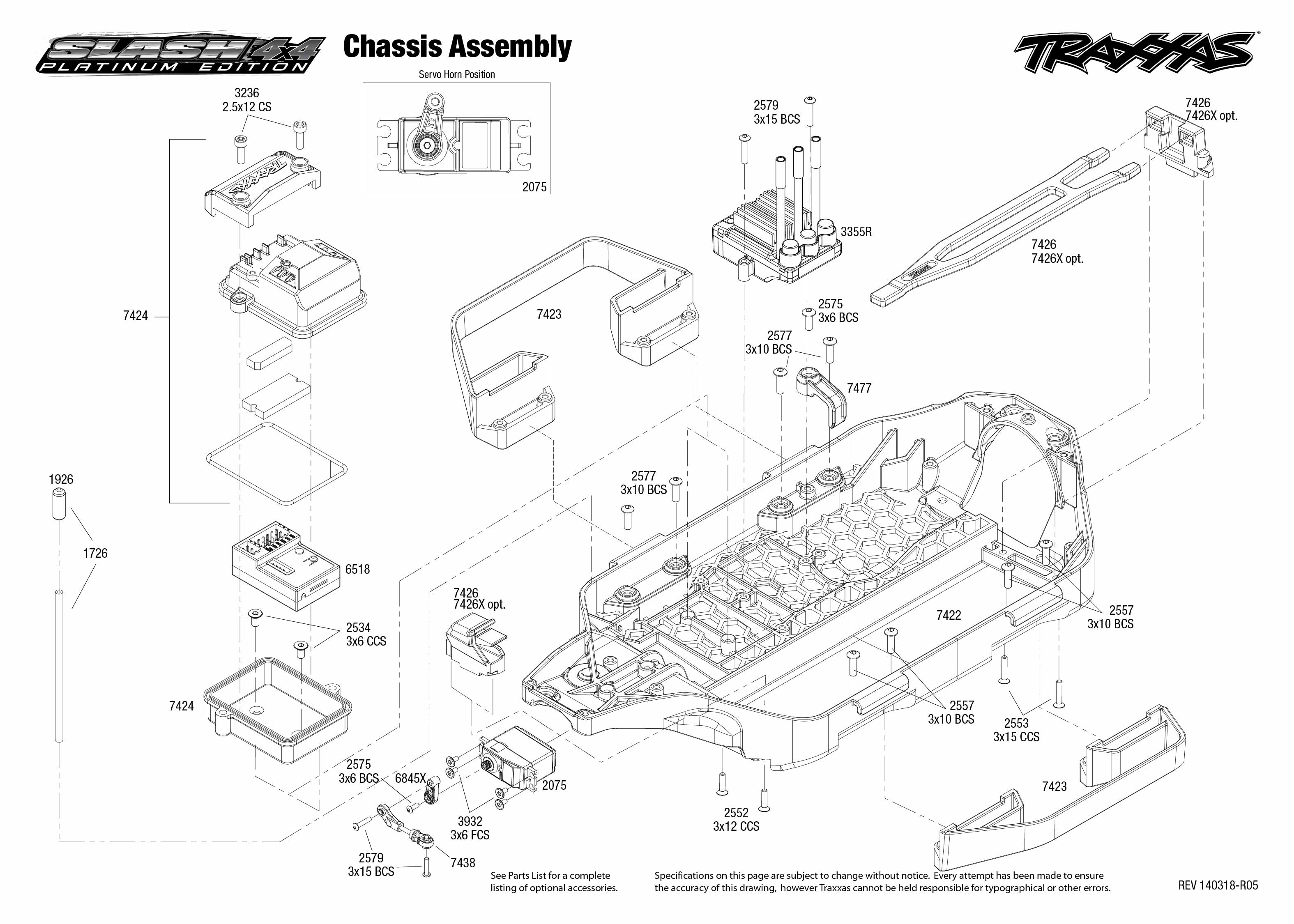 traxxas slash 1 16 parts diagram