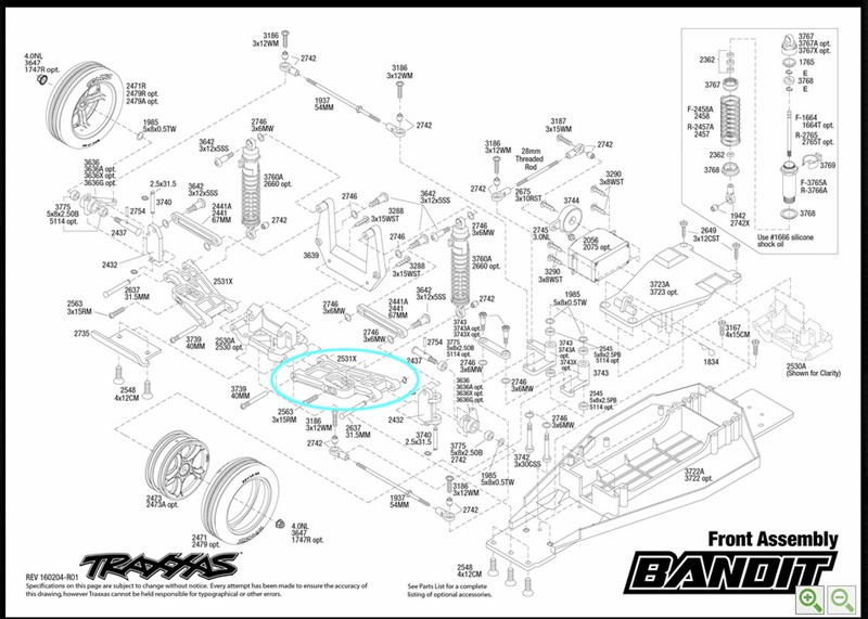 traxxas stampede 4x4 vxl parts diagram