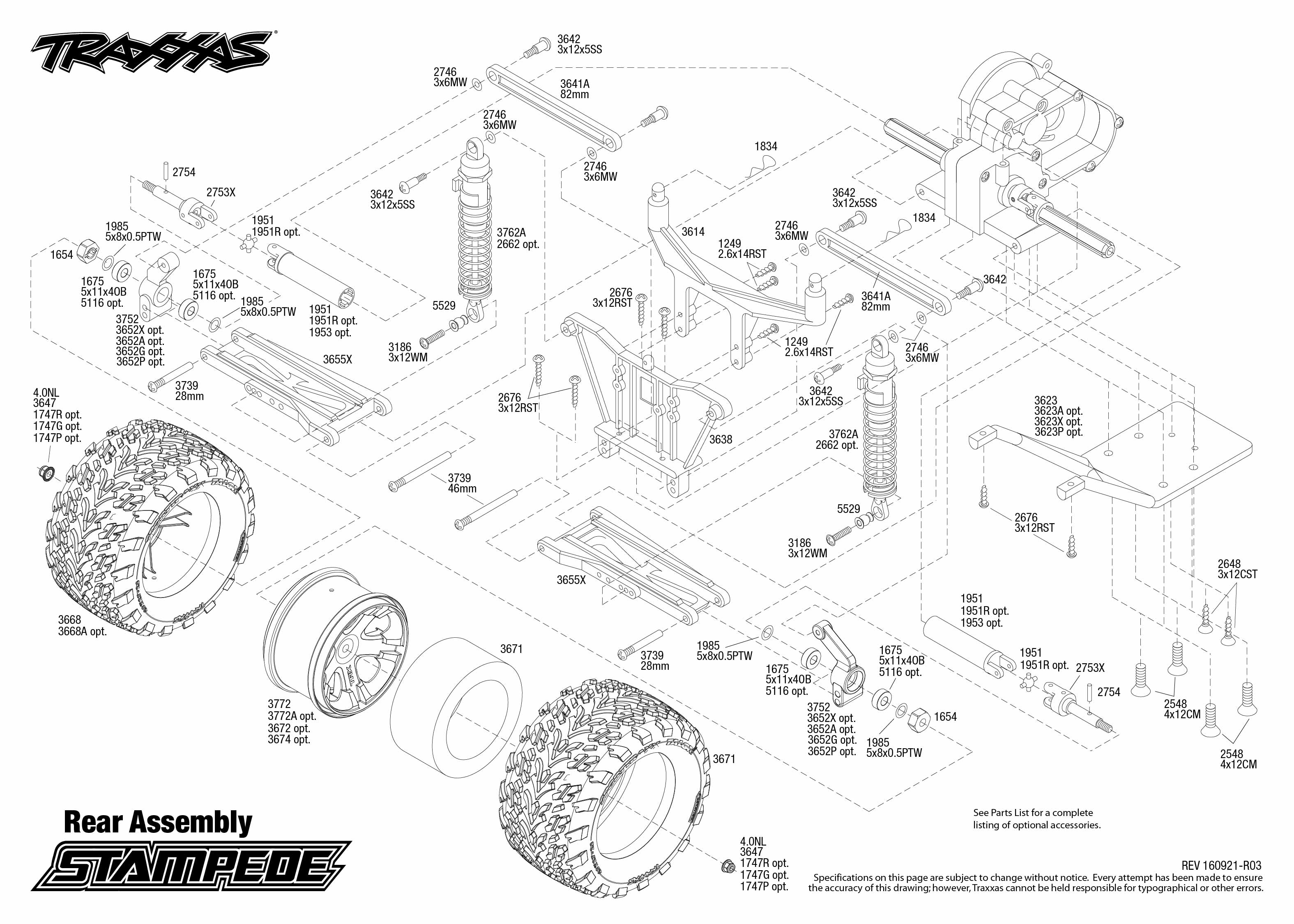 traxxas stampede transmission diagram