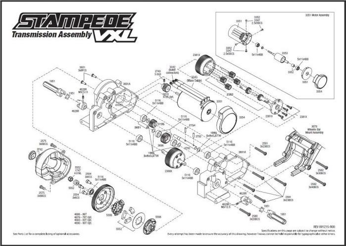 traxxas t maxx 2.5 transmission diagram