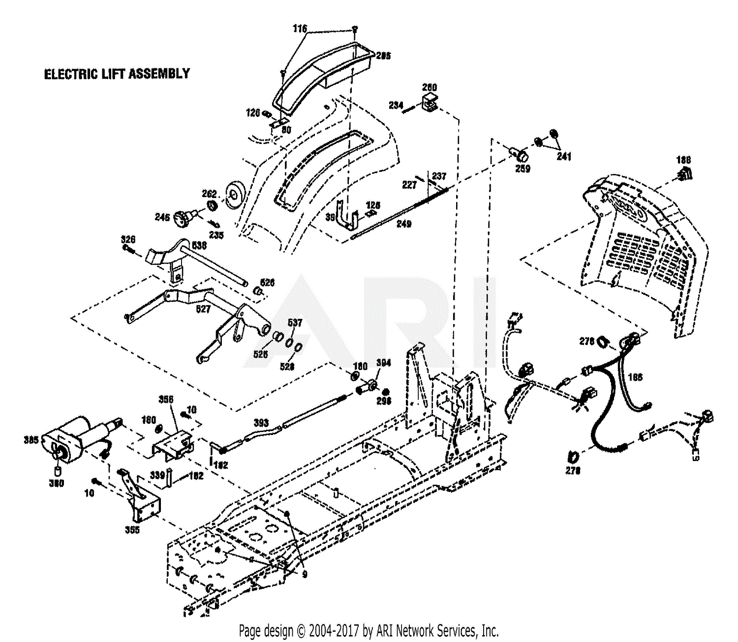 troy-bilt 13099 complet wiring diagram