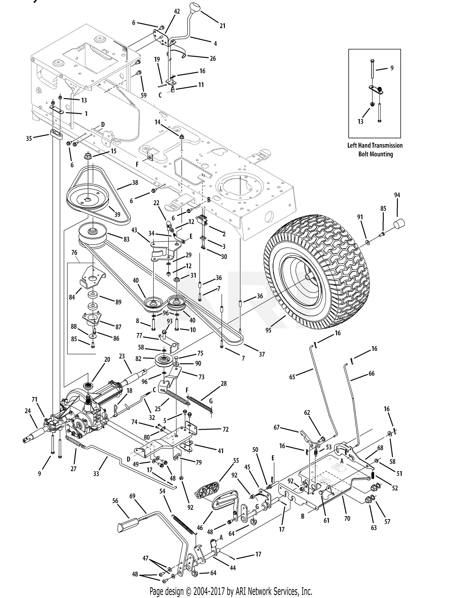 troy bilt 13an17tg77 riding mower wiring diagram