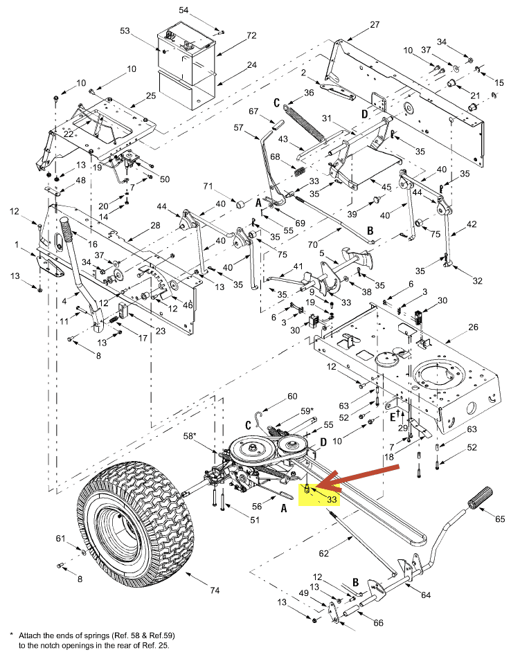 troy bilt ltx 1842 belt diagram