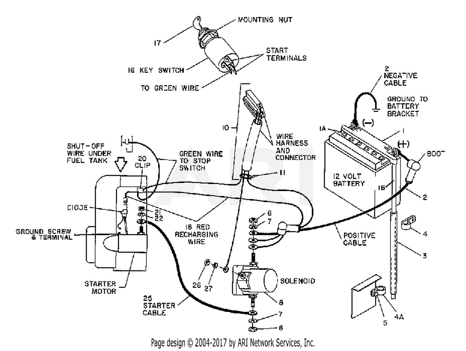 troy bilt ltx 1842 wiring diagram