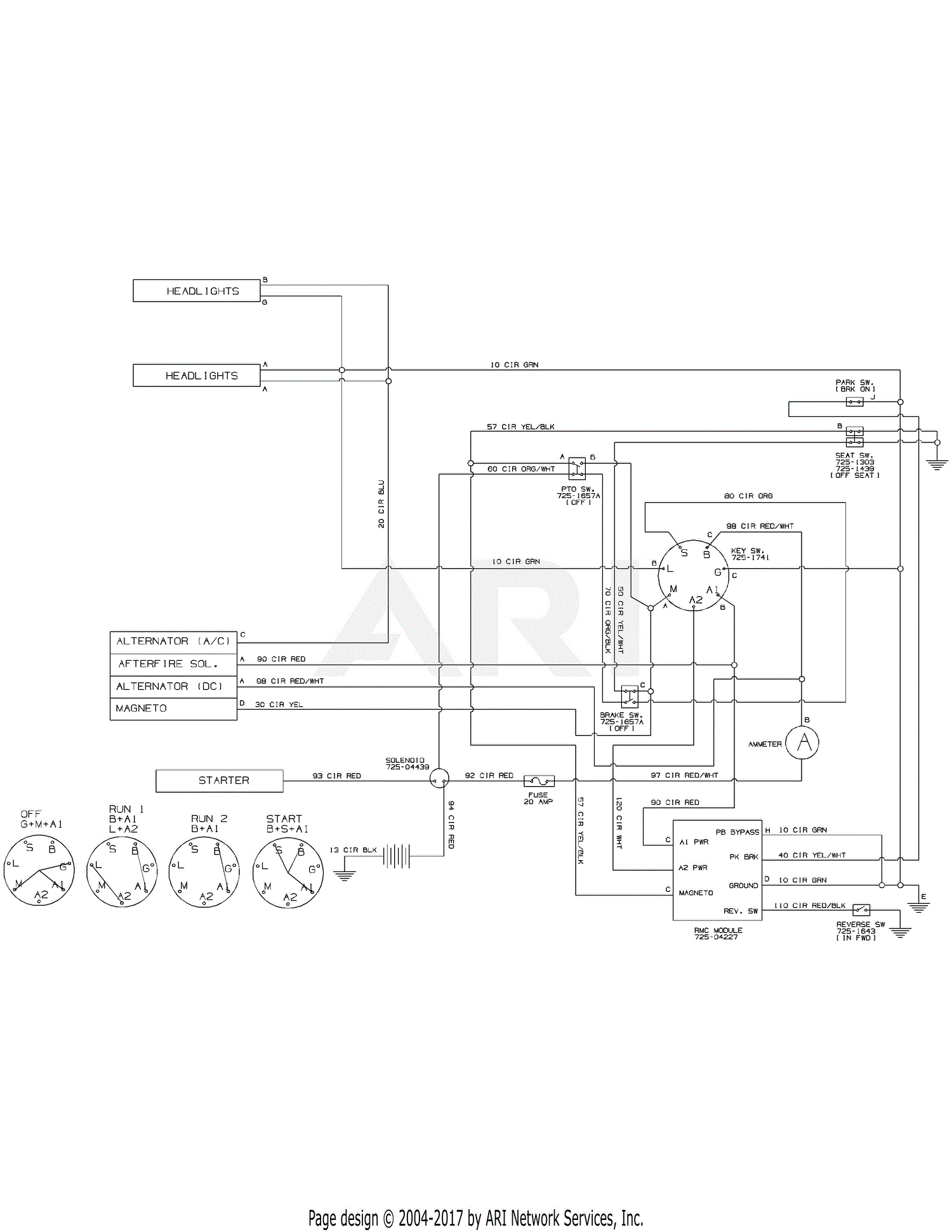 troy bilt model 14ab809h wiring diagram