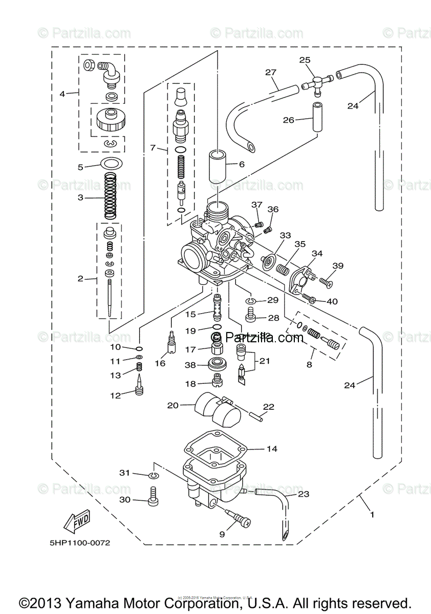 ttr 125 carb diagram