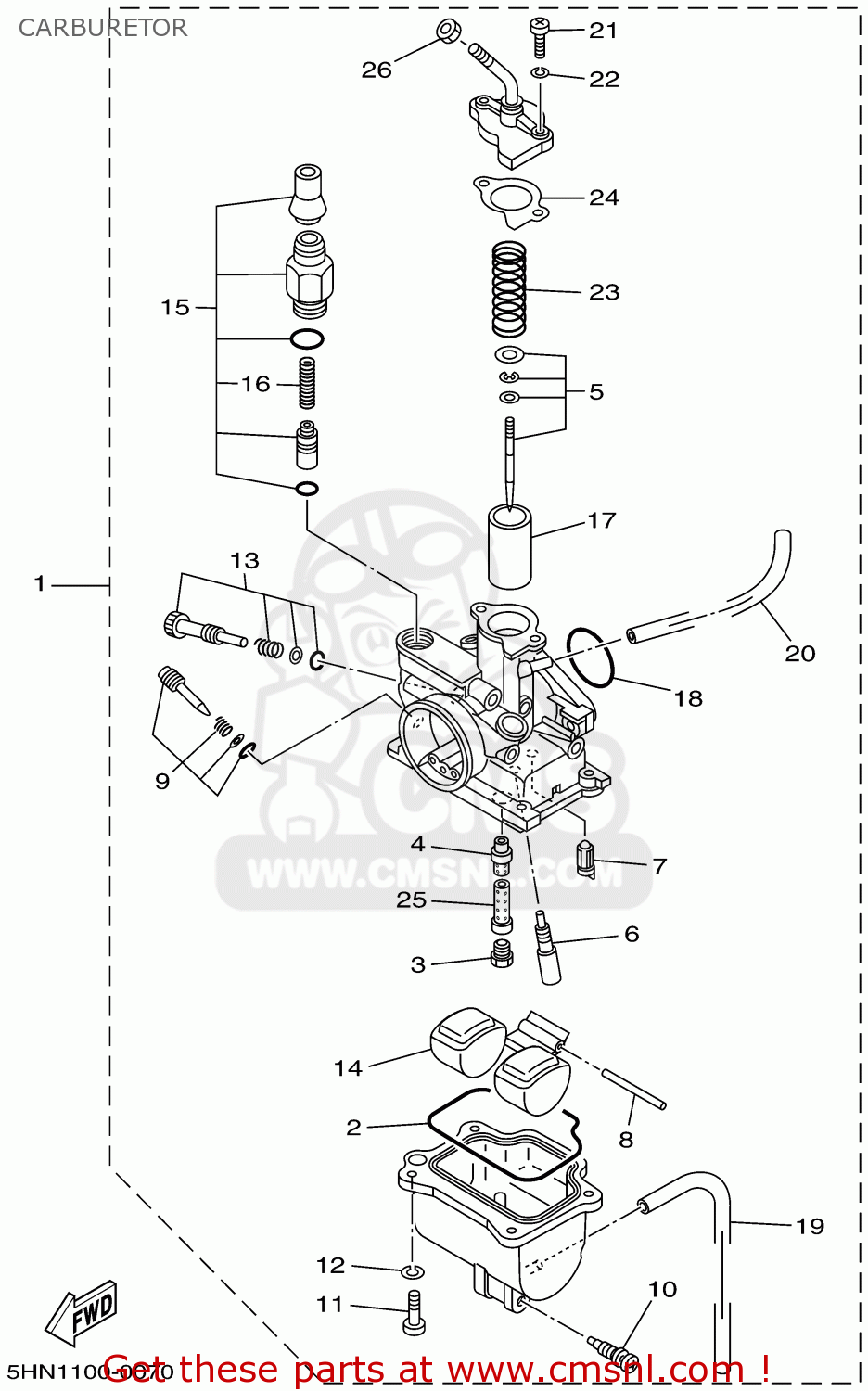 ttr 125 carb diagram