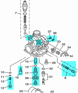 ttr 125 carburetor diagram