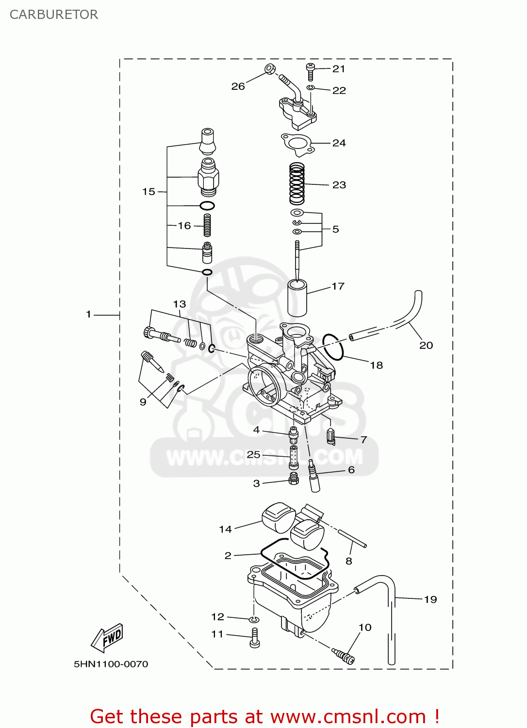 ttr 50 carburetor diagram