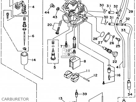 ttr 90 carburetor diagram