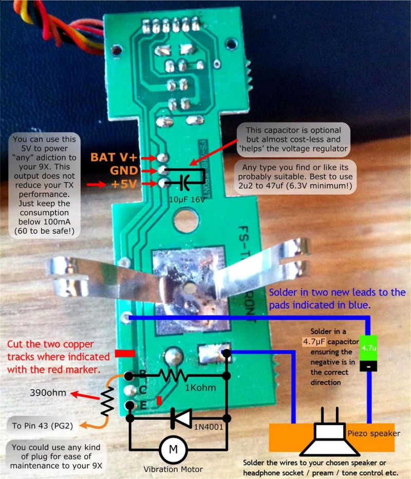 turnigy 9x receiver wiring