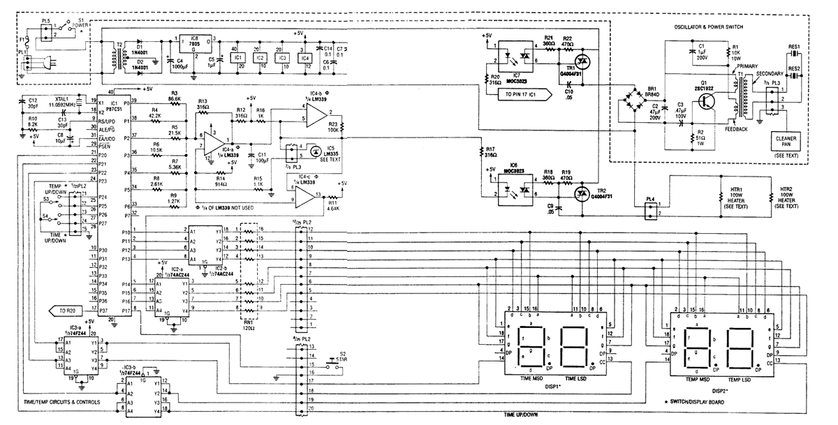 ultrasonic cleaner wiring diagram