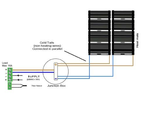underfloor heating mat wiring diagram