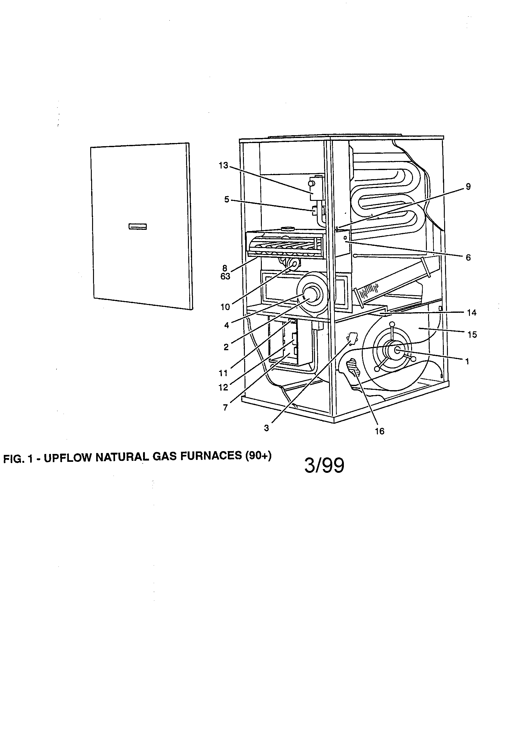 upflow furnace diagram