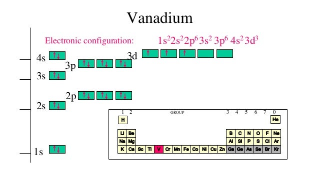 vanadium orbital diagram