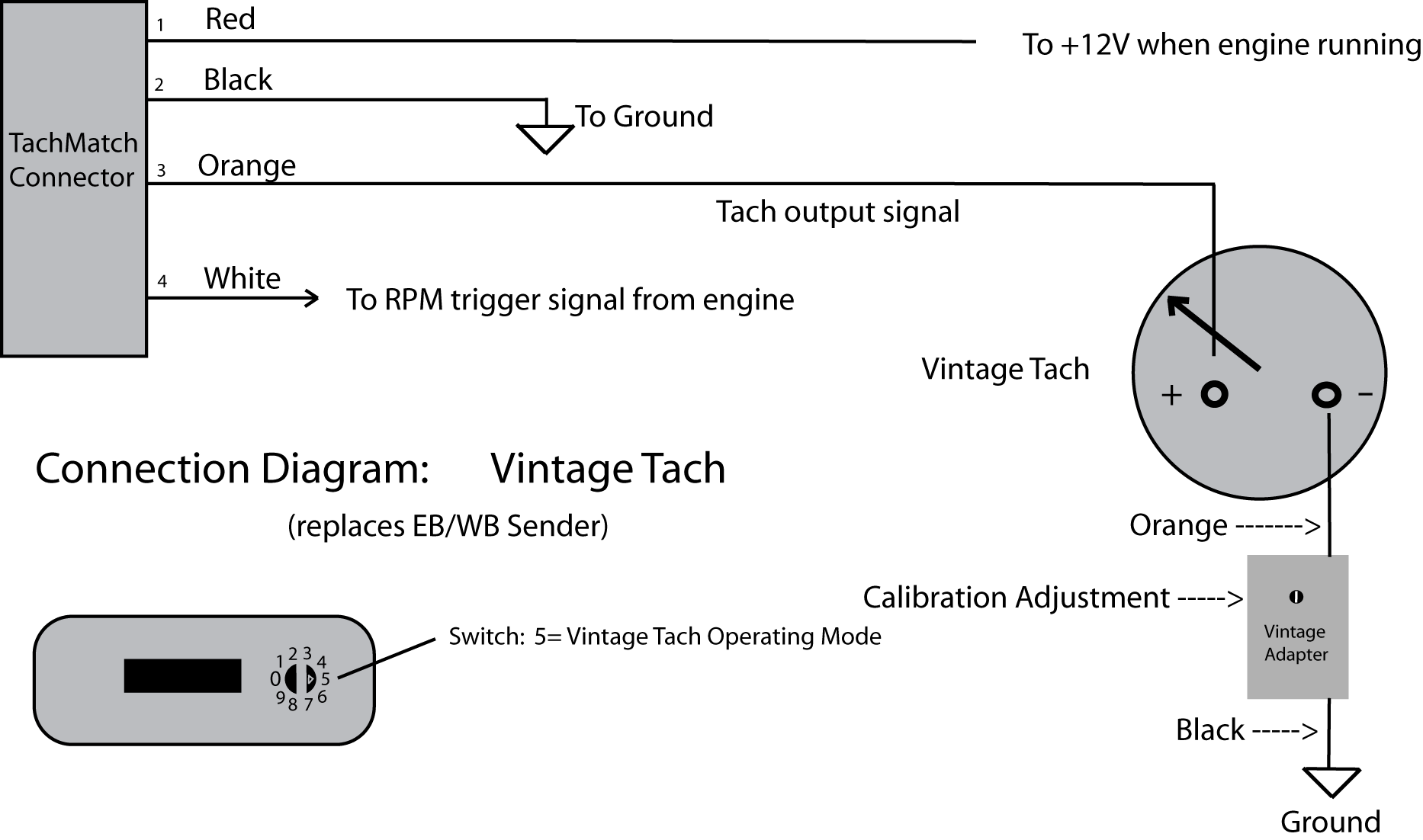 vdo tachometer wiring diagram