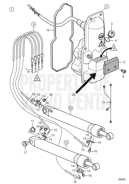 volvo penta dps trim pump wiring diagram