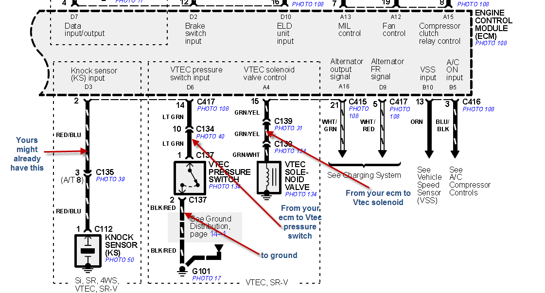 vtec oil pressure switch wiring diagram