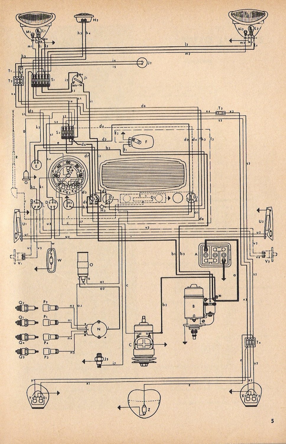 vw beetle 1303 wiring diagram