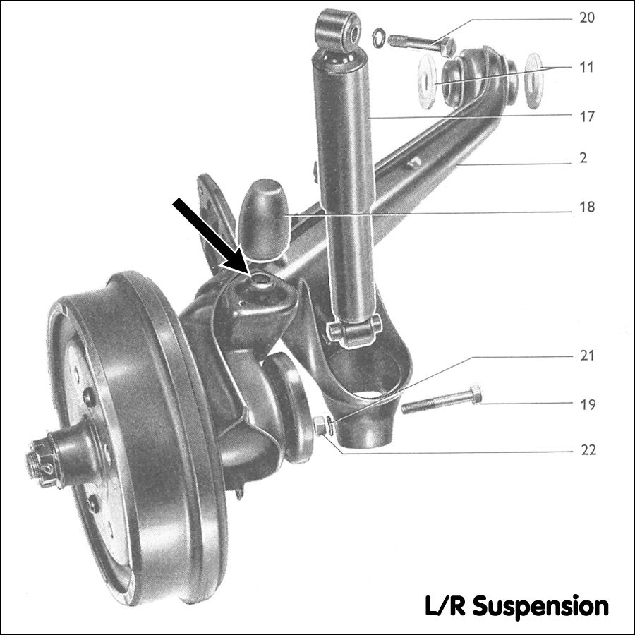 vw irs suspension diagram