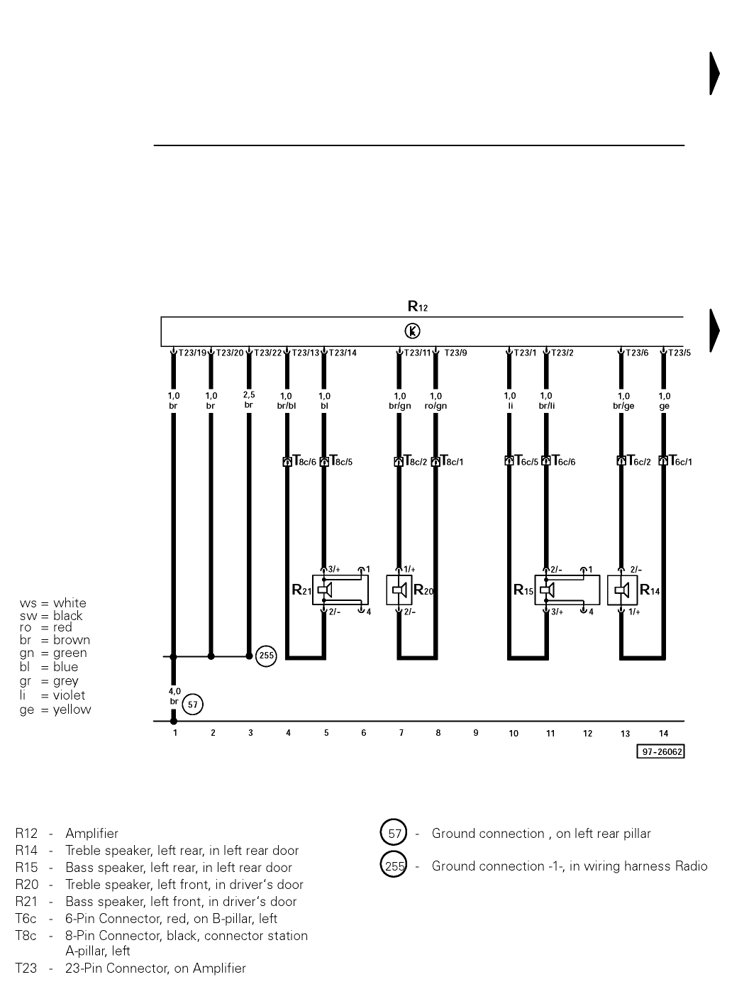 vw passat monsoon radio wiring diagram