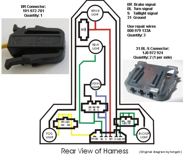 vw tiguan trailer wiring diagram