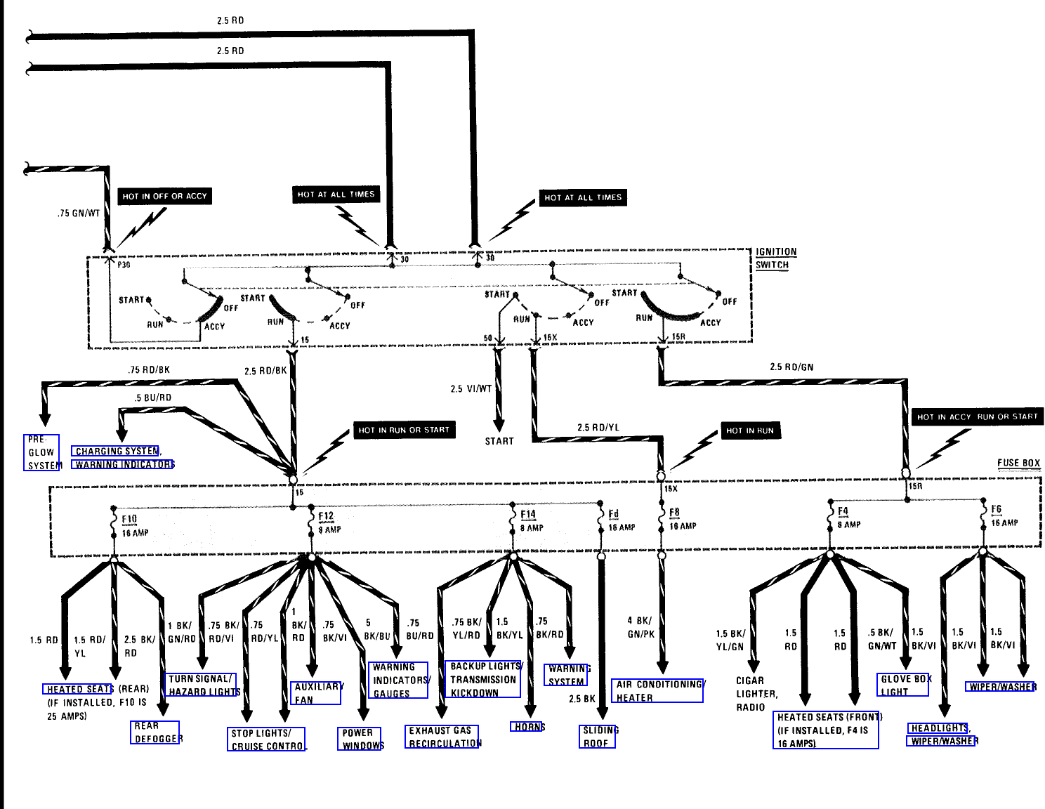 W123 Wiring Diagram - Homemadeist