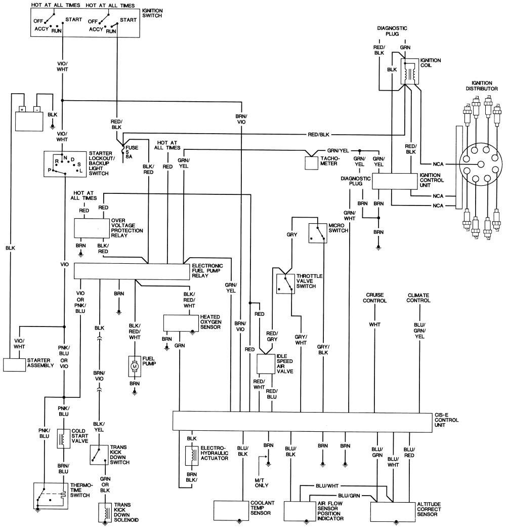 w123 wiring diagram 1984