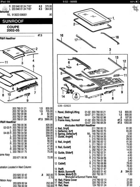 w123 wiring diagram 1984 sunroof