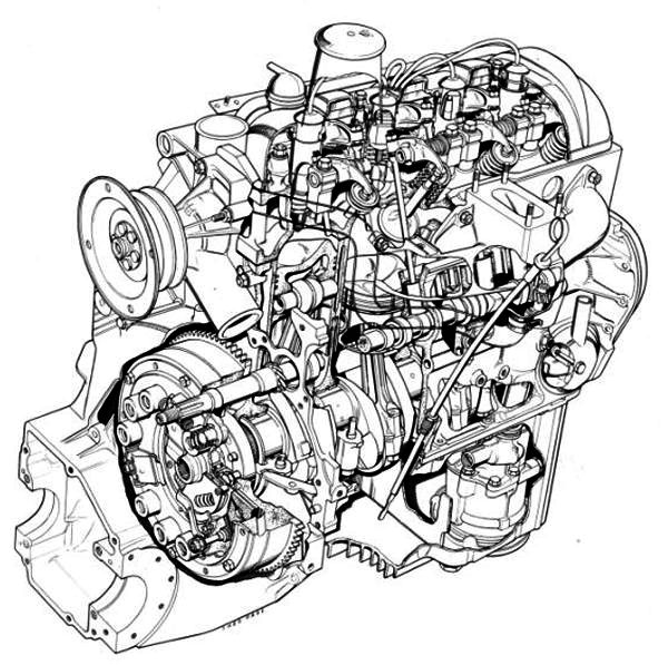 w16 engine diagram