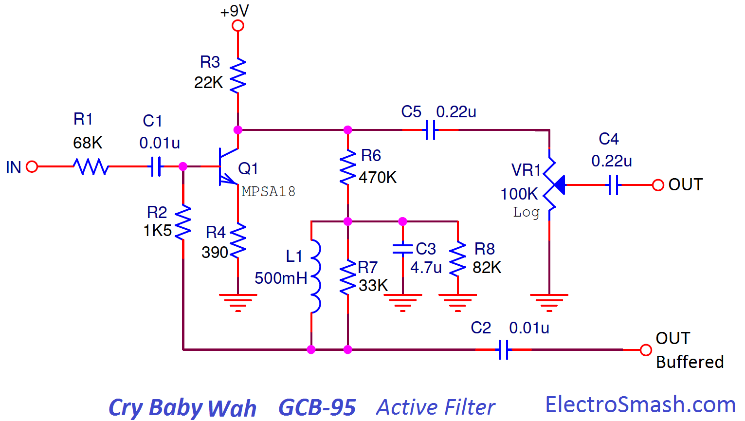 wah pedal wiring diagram