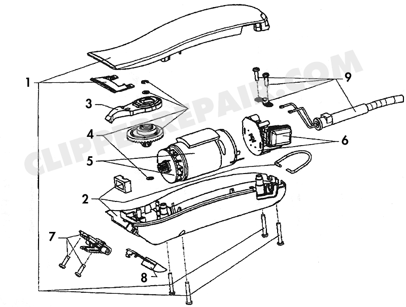 wahl clipper parts diagram