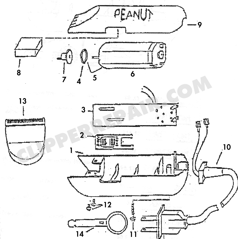 wahl clipper parts diagram