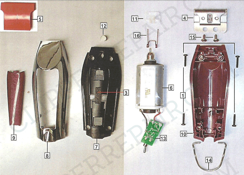 Wahl Clipper Parts Diagram