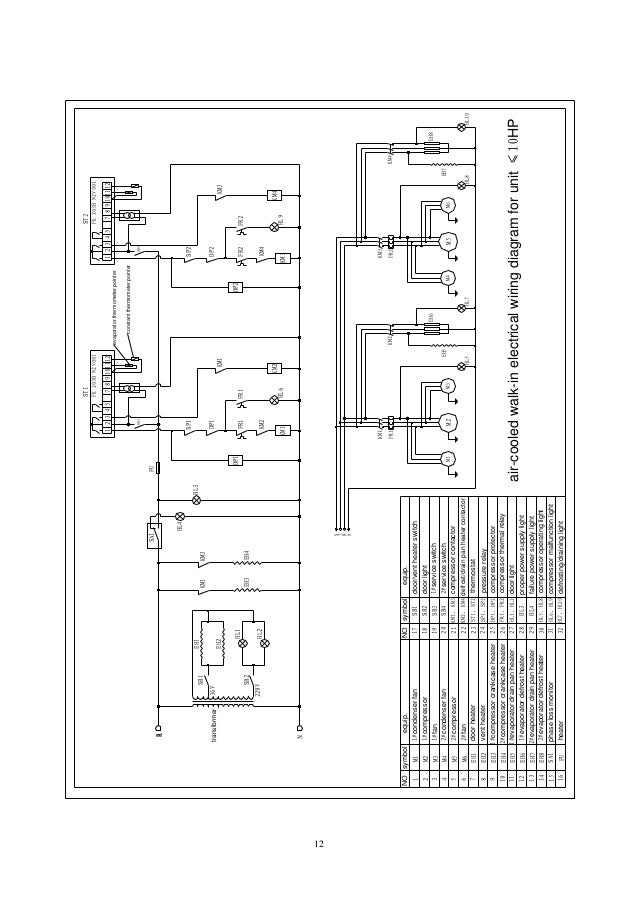 walk in cooler condensing unit and evaporator wiring diagram