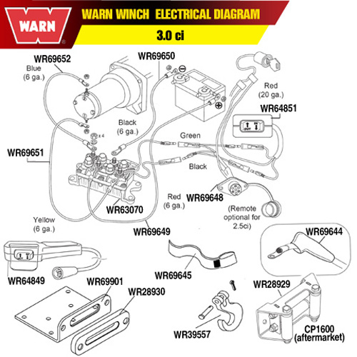 warn 9.5 ti wiring diagram