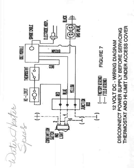 water heater wiring diagram instructions for converting gc10a-3e to gc10a-4e