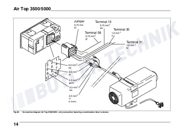 webasto air top 5000 wiring diagram