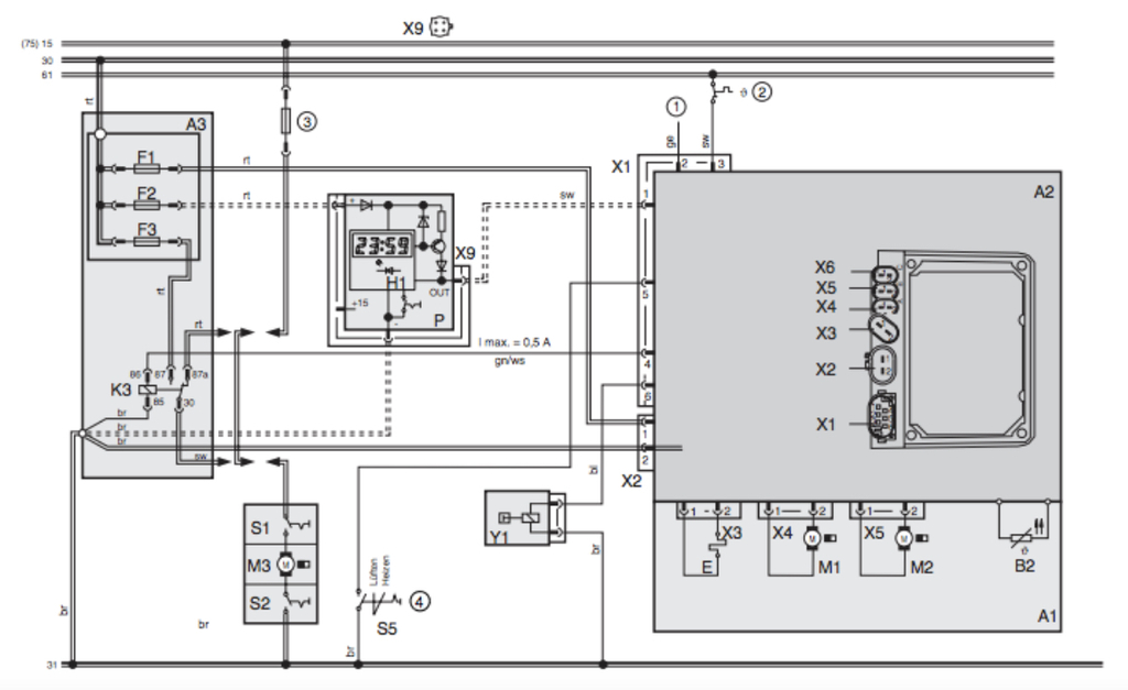 webasto sunroof wiring diagram