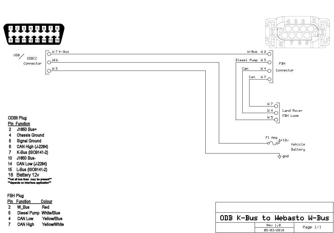 webasto timer wiring diagram