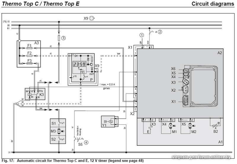 webasto timer wiring diagram