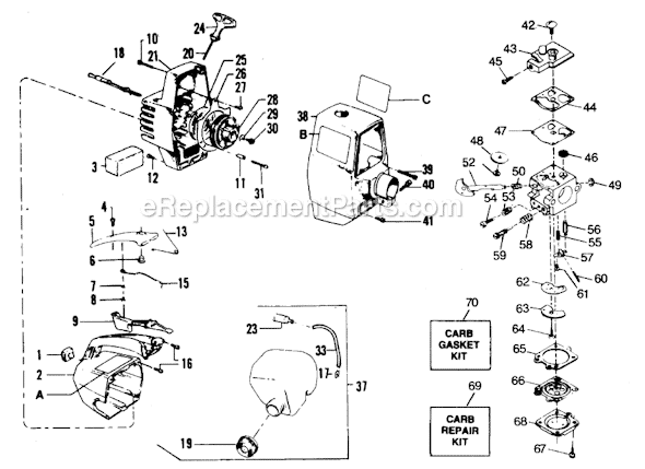 weed eater ght225 parts diagram