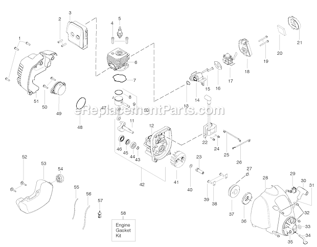 weedeater featherlite fuel line diagram