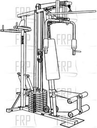 weider 8530 cable routing
