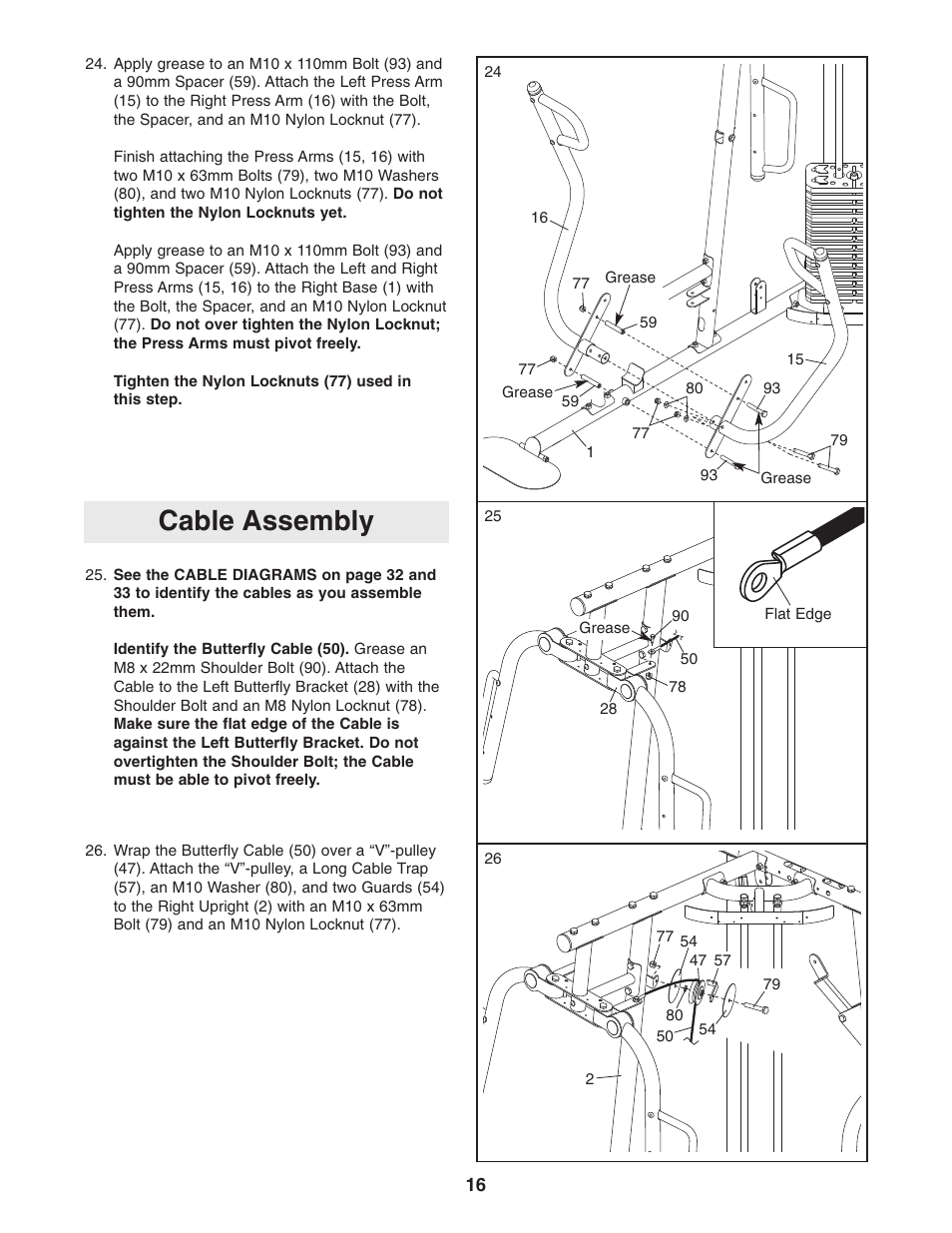 weider 8530 cable routing